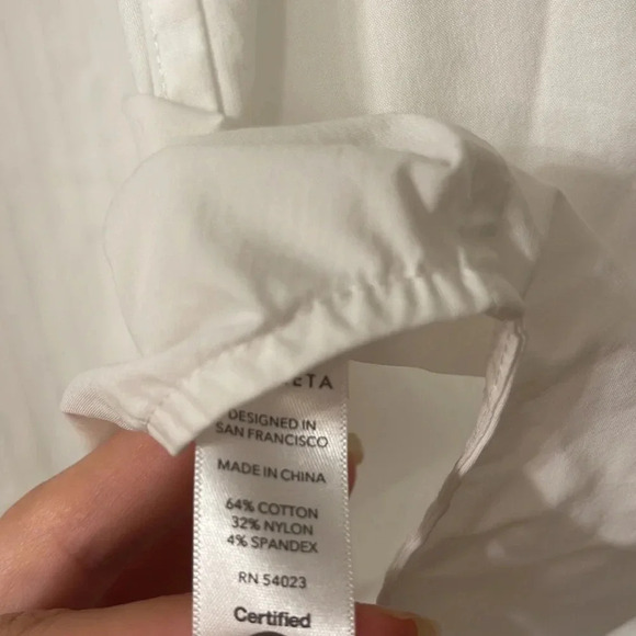 Athleta - Uptown Shell - White Sleeveless Blouse - Half Zip - Size XXS - Picture 11 of 11